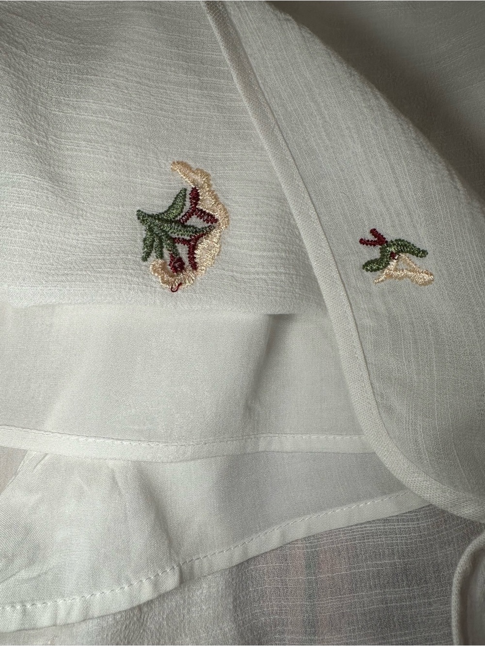 Sancia Eymara Ivory Embroidered Lined Pull-On Shorts Size M Resort Luxury - Picture 6 of 14